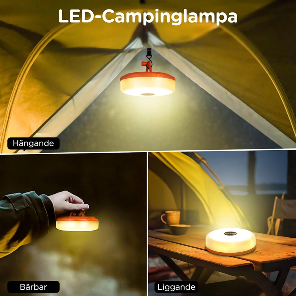 ✨🏕️ Uppgradera din campingupplevelse med våra uppladdningsbara, vattentäta ljusslingor! 🌟