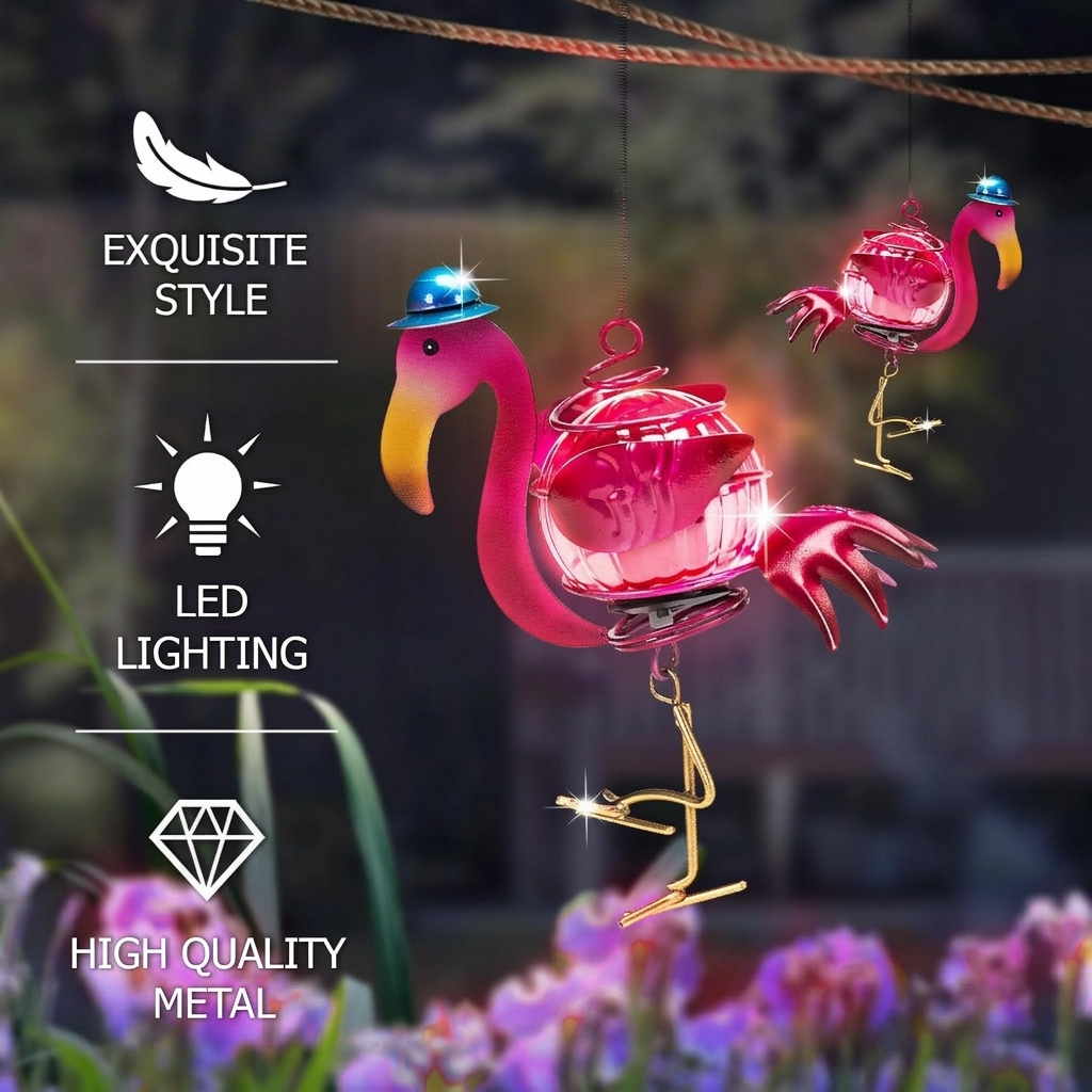 ✨ Köp 1 få 1 GRATIS – Skapa magi i trädgården! 🐝☀️🐝Hängande solcellslampa för utomhusbruk -