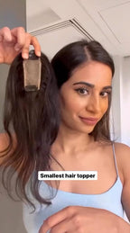 【🔥Salg】Mini hodebunnstopper – Hårtopper med silkebase