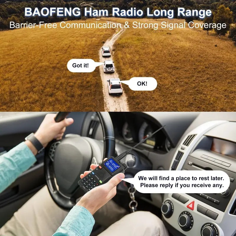 Maxa säkerheten på äventyret! 🌲📻 Den kraftfullaste komradion för vildmarken!