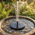 🌞Ny ankomst 50 % RABATT!⛲Kompakt solcelledrevet fuglefontenepumpe – Hold hagen din levende!🏖️