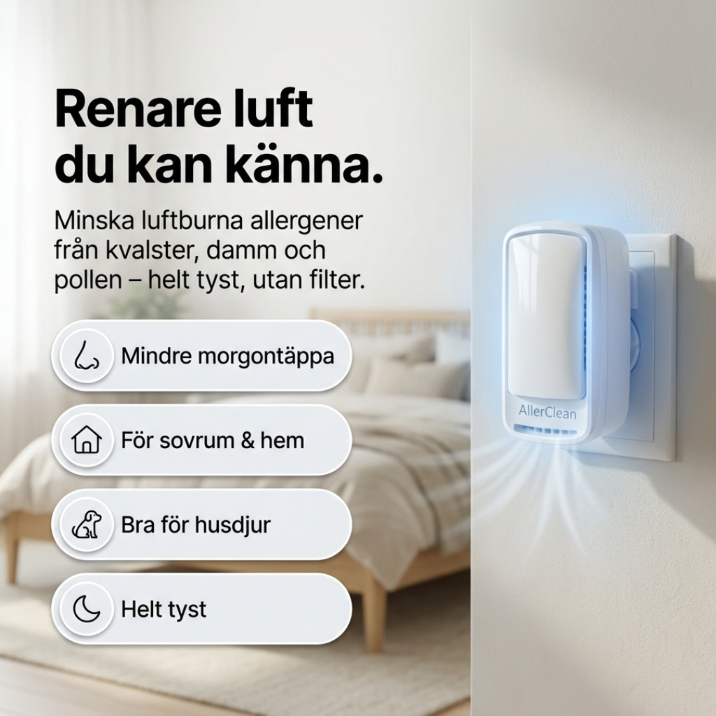 🔥 KJØP 1 FÅ 1 GRATIS: Sunnere luft i hvert rom – Helt stillegående og Filterløs