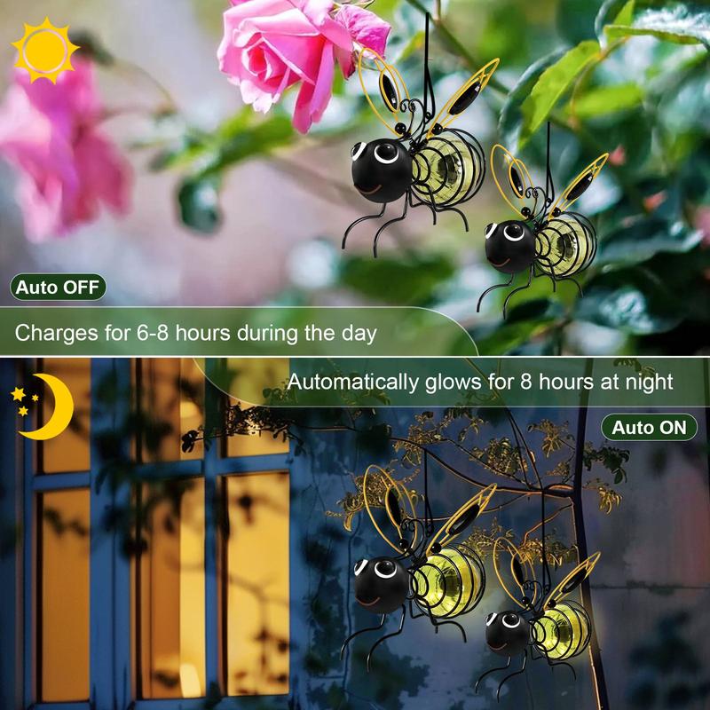 ✨ Köp 1 få 1 GRATIS – Skapa magi i trädgården! 🐝☀️🐝Hängande solcellslampa för utomhusbruk -