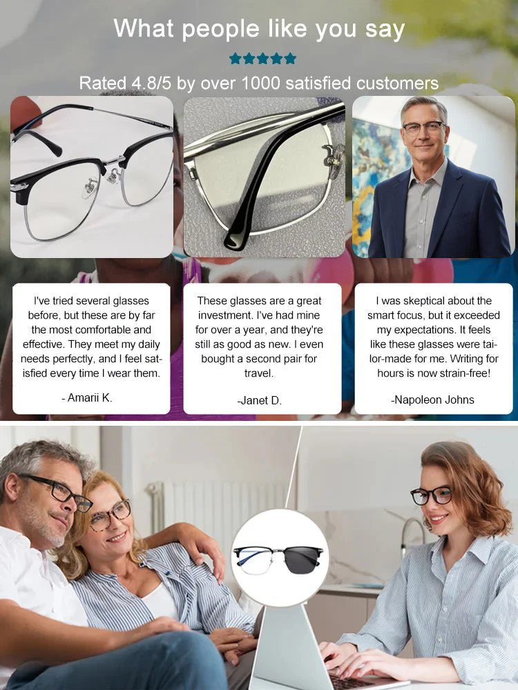 🌎Avsluttes i dag: 70 % RABATT!🔥👓Ultralette antiblå presbyopiske briller✨