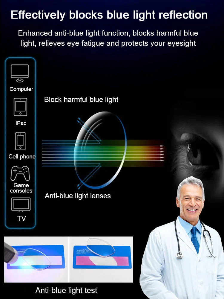 🌎Avsluttes i dag: 70 % RABATT!🔥👓Ultralette antiblå presbyopiske briller✨