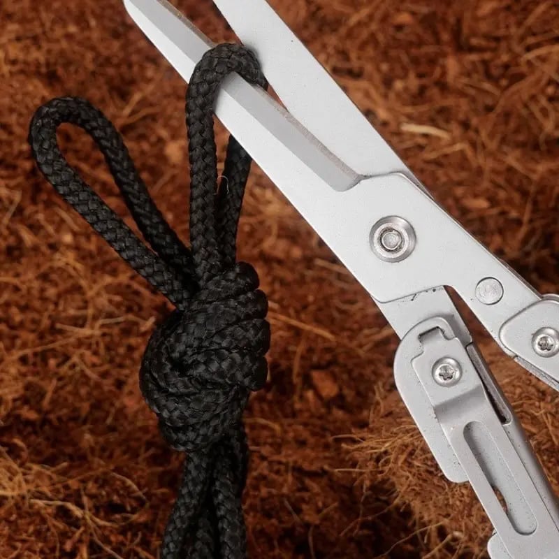 ✂️ 2-i-1 sammenleggbar EDC-saks med innebygd linjal
