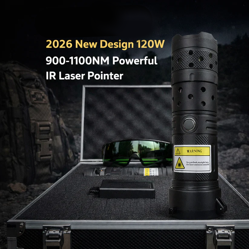 🔥2026 Helt ny 120W 900-1100nm høyytelses IR-laserpeker