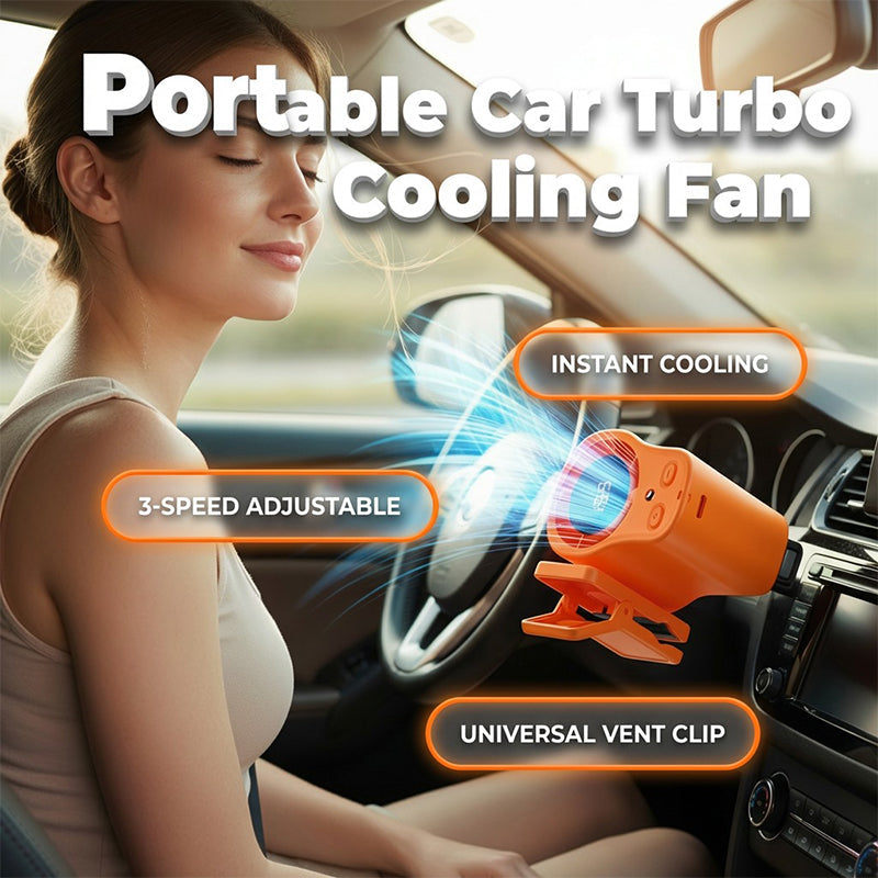 Bärbar turbofläkt med LED-display