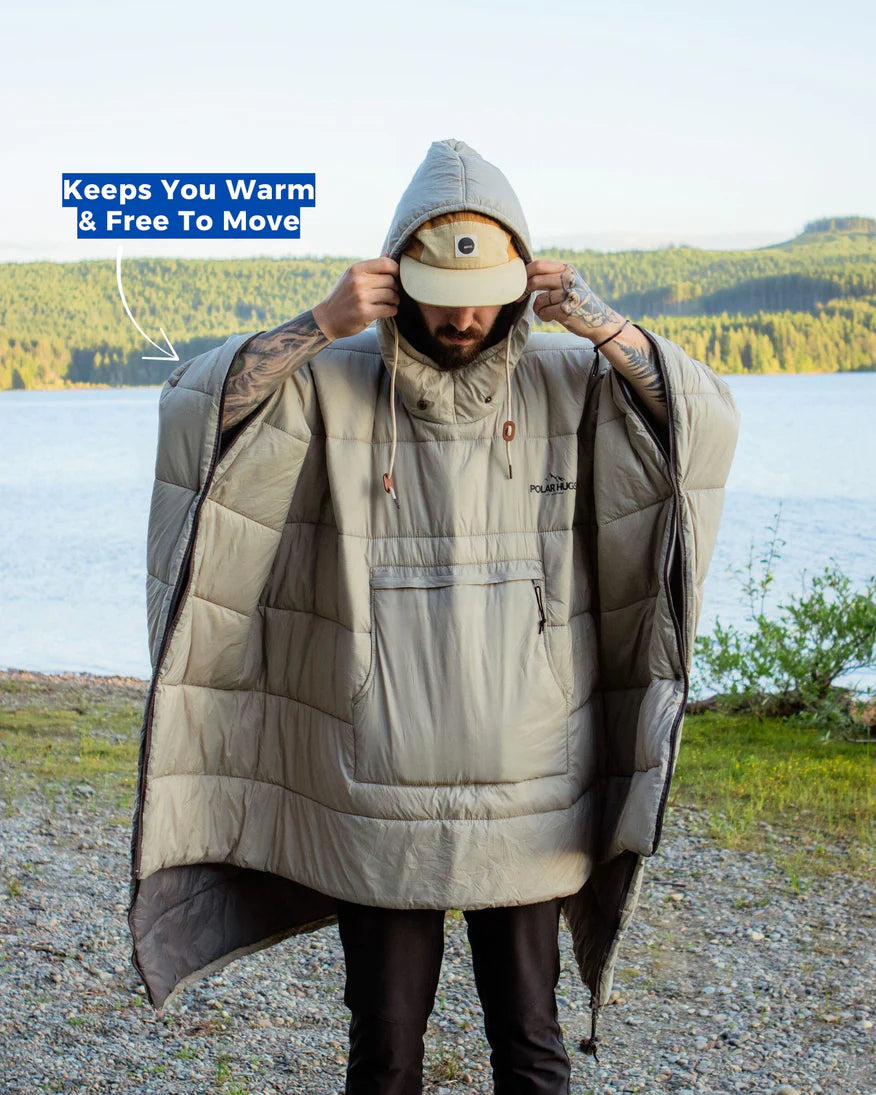 ❄3-i-1 ultralett termisk poncho