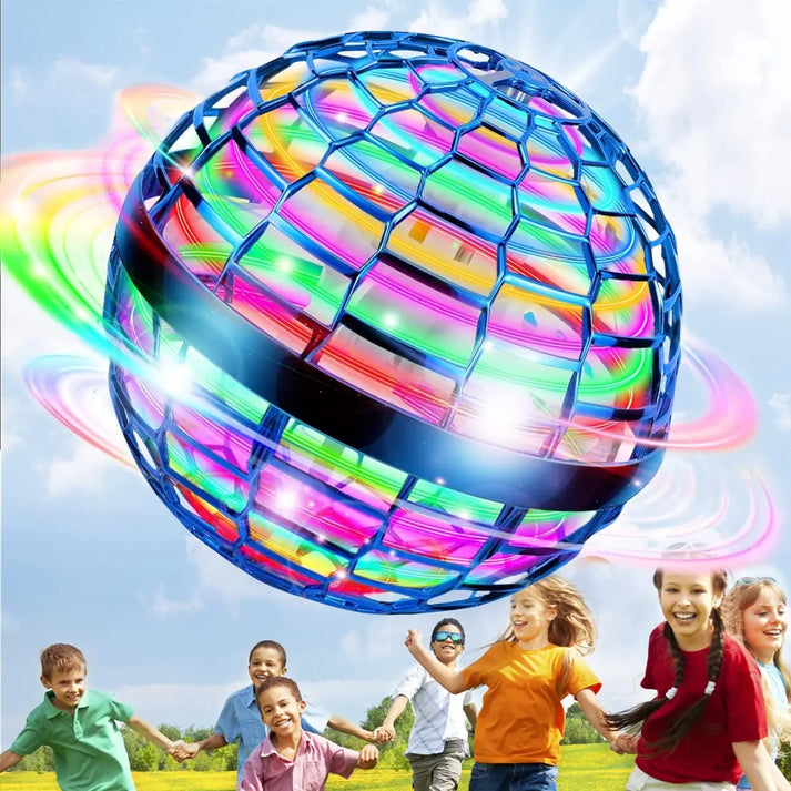 ✨🛸 Flygende magisk ball – LED-drone med boomerang og neonlys!