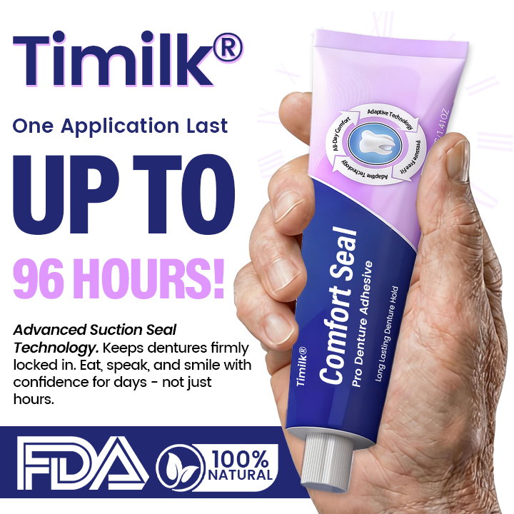 🔥 BEGRÄNSAT SPECIALERBJUDANDE 🔥🦷💜FDA-certifierad (Kliniskt bevisad 96 timmars låshållning för säker, bekväm och zinkfri protespassform)