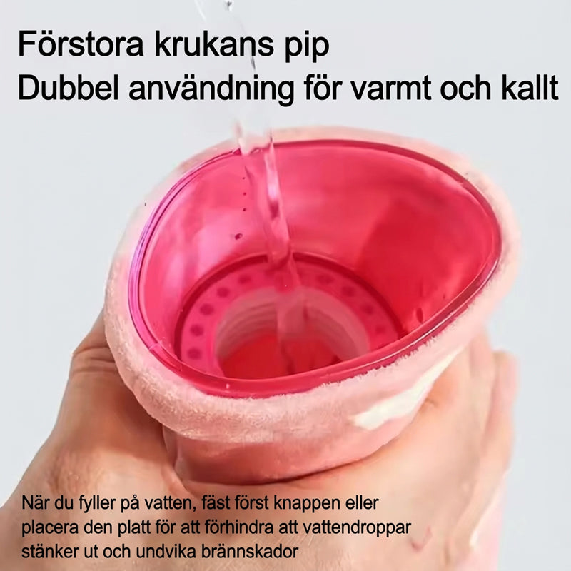 🔥🔥Nakkehengende varmtvannspose med stofftrekk – Varm/kald terapi for nakkesmerter