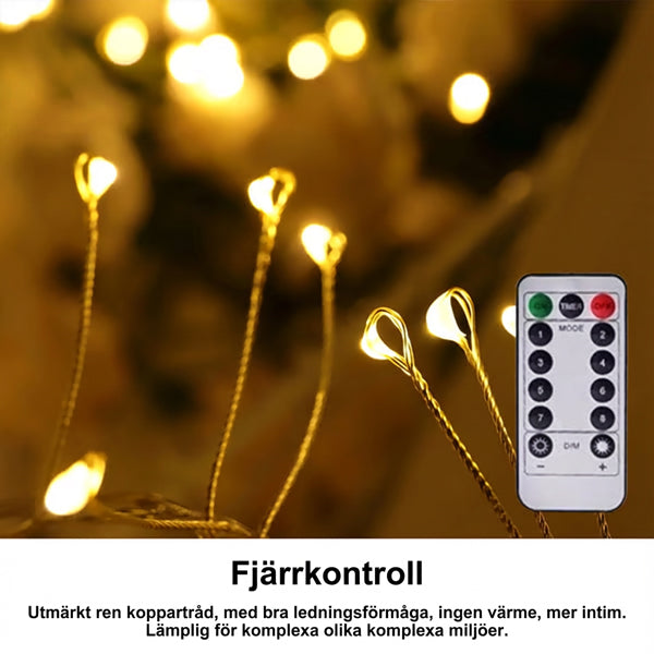 ✨🎁 Skap en magisk atmosfære med LED-lyslenker med kobbertråd! 🌟