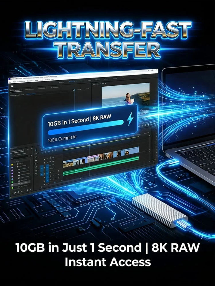 🏆Hurtigsalg⚡ Over 50 000 solgt! Nesten utsolgt - 🔥16 TB bærbar mini-SSD med stor kapasitet av type C