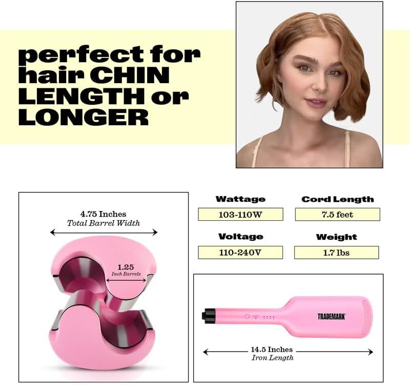 Deep Hair Waver för strandlockar – 32mm Trippelpång