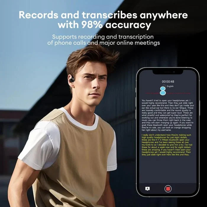 SISTA DAGEN-REA 50% RABATT ⏰ AI-översättning T26 Pro trådlösa Bluetooth-hörlurar.