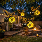 ✨ Köp 1 få 1 GRATIS – Skapa magi i trädgården! 🐝☀️🐝Hängande solcellslampa för utomhusbruk -