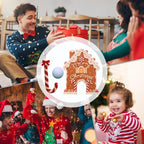 🍪 50 % RABATT NÅ! ✨ Pepperkake-golfsett – Festlig julespill med 2 puttere og 6 hull for familiemoro i høytiden 🎄🏌️‍♂️ 