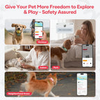 PetPhone for Dogs & Cats – 2-Way PetChat, Global GPS Tracker with Geofencing Alerts, Real-Time Tracking, Wellness Monitoring, Pet Finder, IP67 Waterproof, Up to 5 Days