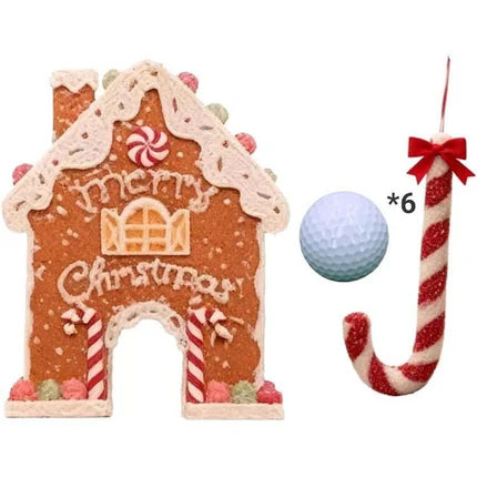 🍪 50% RABATT NU! ✨ Pepparkaksgolfset - Festligt Julspel med 2 Putters & 6 Hål för Familjekul under Helgerna 🎄🏌️‍♂️