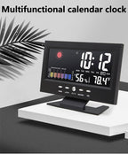 🔥🔥Digital LED temperatur- og fuktighetsmåler værmelding LED skrivebordsvekkerklokke