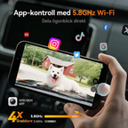🚗✨ G900Pro 12MP bakspeil med WiFi og berøringsskjerm – Premium sikkerhet med 30 måneders garanti