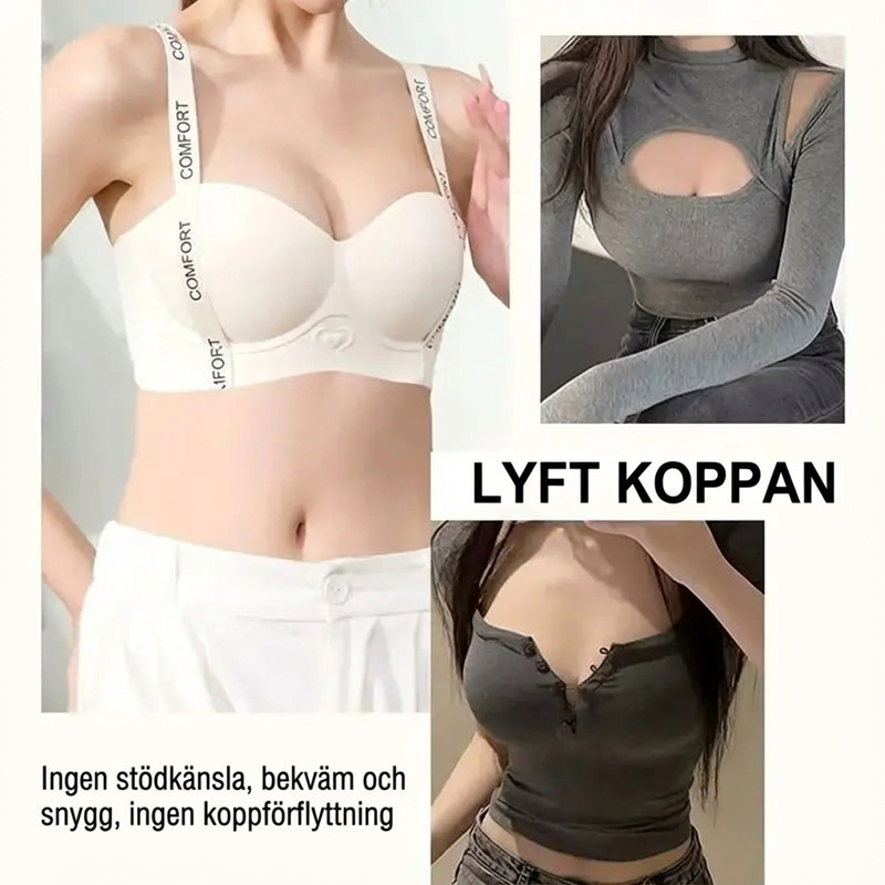 🔥Tidsbegrenset tilbud🔥Bøylefri sømløs BH med løftende og formende effekt🔥