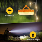 ✨🏕️ Uppgradera din campingupplevelse med våra uppladdningsbara, vattentäta ljusslingor! 🌟