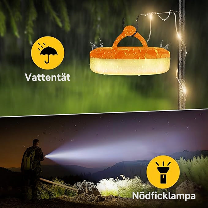 ✨🏕️ Uppgradera din campingupplevelse med våra uppladdningsbara, vattentäta ljusslingor! 🌟