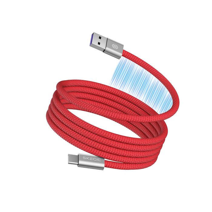 Köp 1 Få 1 GRATIS: Magnetisk Trasselfri Laddningskabel – Självupprullande & Snabbaddning (2-pack)