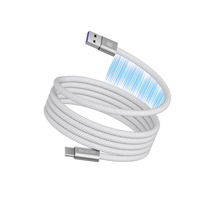 Köp 1 Få 1 GRATIS: Magnetisk Trasselfri Laddningskabel – Självupprullande & Snabbaddning (2-pack)