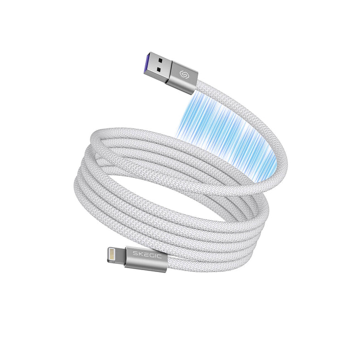 Köp 1 Få 1 GRATIS: Magnetisk Trasselfri Laddningskabel – Självupprullande & Snabbaddning (2-pack)