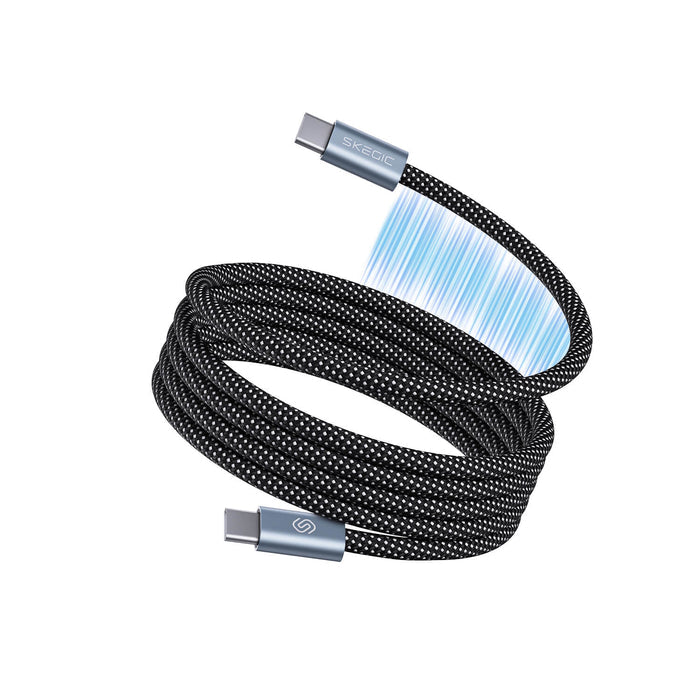 Köp 1 Få 1 GRATIS: Magnetisk Trasselfri Laddningskabel – Självupprullande & Snabbaddning (2-pack)