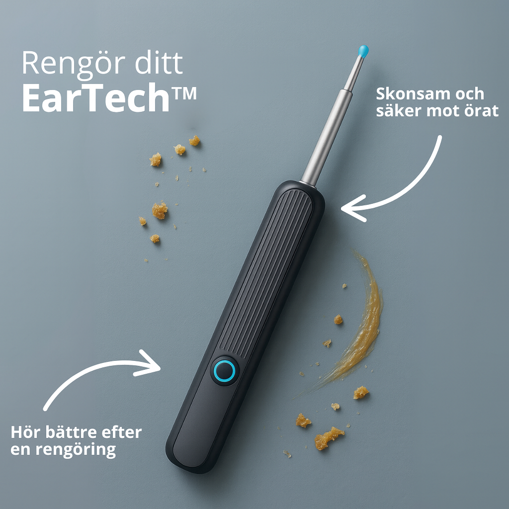 🧼👂 Smart ørerenser – Avansert teknologi for renere og tryggere ører! (8-delers sett)