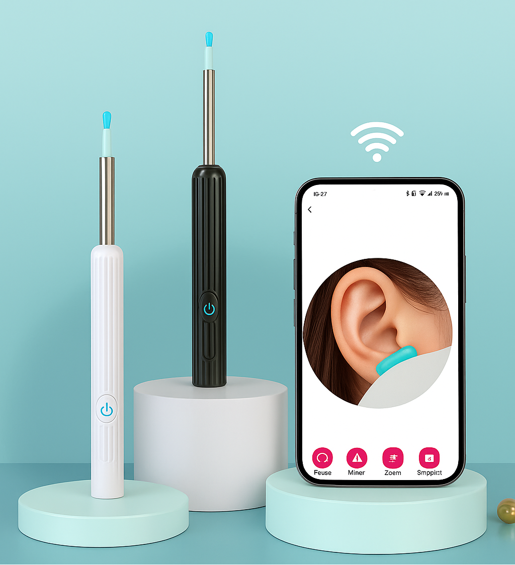 🧼👂 Smart ørerenser – Avansert teknologi for renere og tryggere ører! (8-delers sett)