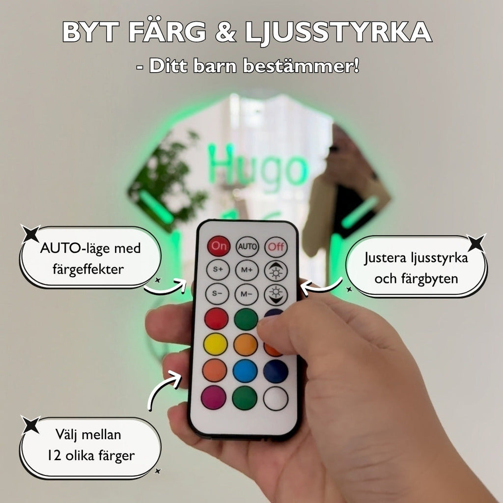 Fotbollsspelare | Personlig LED-Spegel