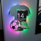 Fotbollsspelare | Personlig LED-Spegel