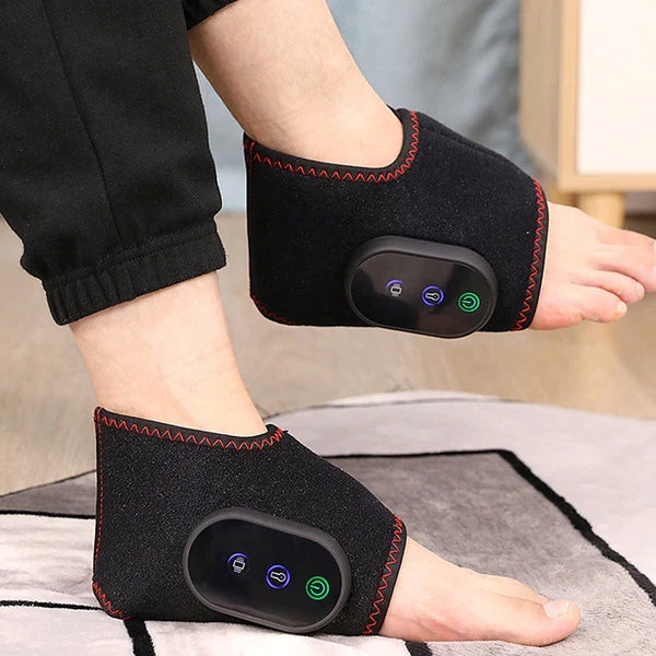 "Slut på fotvärk – Trådlös massage med 2 intensitetsnivåer! 🔋"