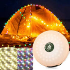 ✨🏕️ Uppgradera din campingupplevelse med våra uppladdningsbara, vattentäta ljusslingor! 🌟