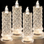 Rose Shadow LED flammande ljus – romantiska batteridrivna LED-blockljus för Alla hjärtans dag, frieri, jubileum, bröllop & juldekorationer