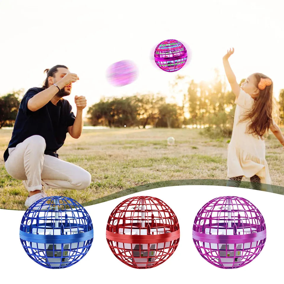 ✨🛸 Flygende magisk ball – LED-drone med boomerang og neonlys!