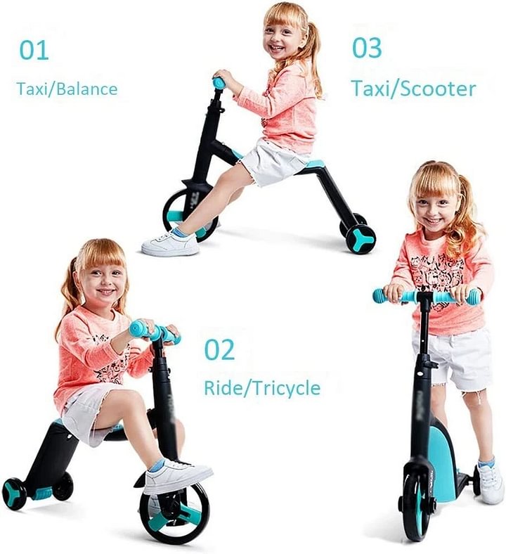 🔥3-i-1 barnesparkesykkel og småbarnssykkel🛴 