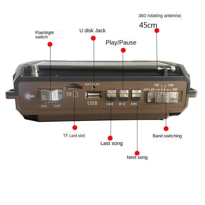 Ladda med Solen: Upplev Friheten med PX-777 Soldriven Radio ☀️