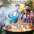 Roliga Korvhållare "Stående Man" – 4 st Grilltillbehör för Korv och BBQ