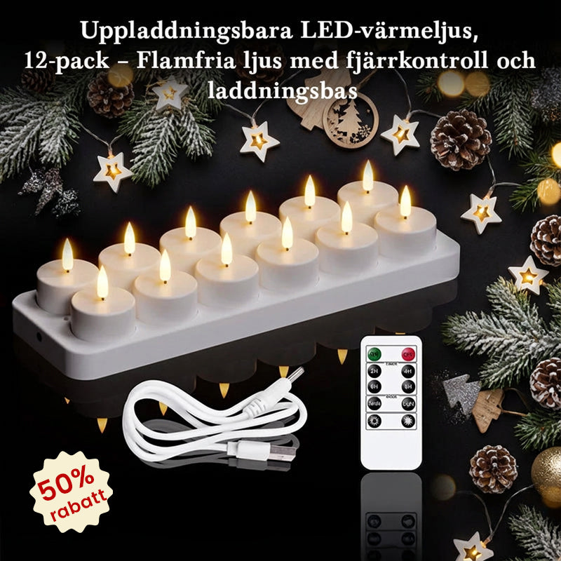 🕯️✨ LED-värmeljus – Skapa varm och mysig stämning varje dag ✨