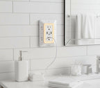 🔌✨ Overspenningsvern med 6 EU-uttak og 4 USB-porter, 4000W veggadapter