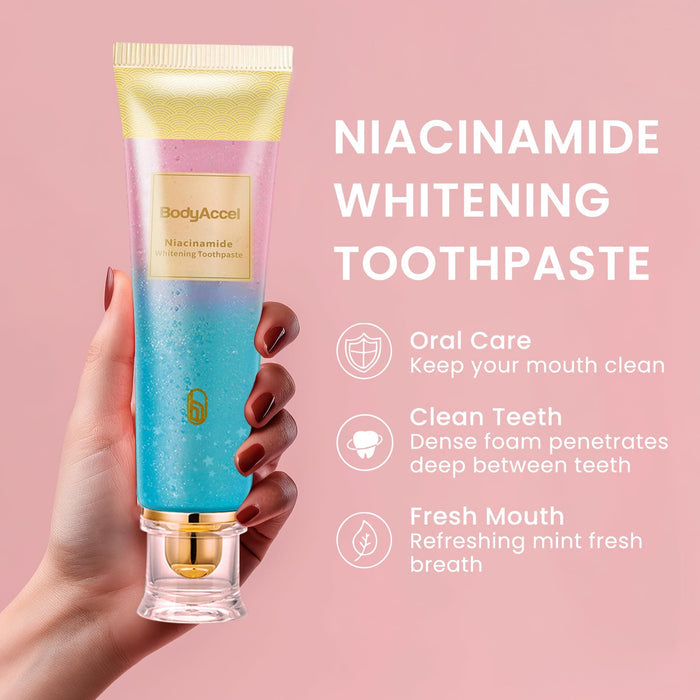 ✨ Achieve a Radiant Smile - Köp 1 Få 1 GRATIS - 🦷 Niacinamide Whitening Toothpaste - For Healthier, Whiter Teeth!