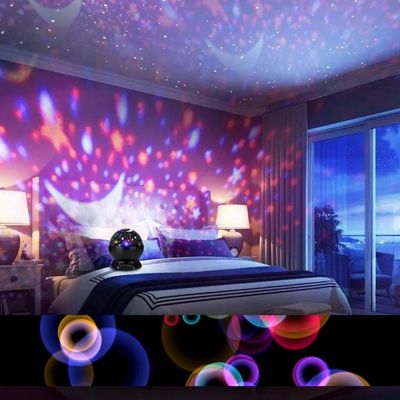 🌌✨Roterende stjerneprojektor – Perfekt gave til barn og stjerneelskere!