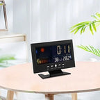 🔥🔥Digital LED temperatur- og fuktighetsmåler værmelding LED skrivebordsvekkerklokke