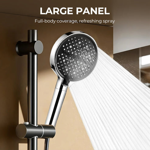🔥 Høytrykksdusj med justerbar stråle – 15 cm panel og 8 posisjoner for den ultimate dusjopplevelsen! 🚿✨
